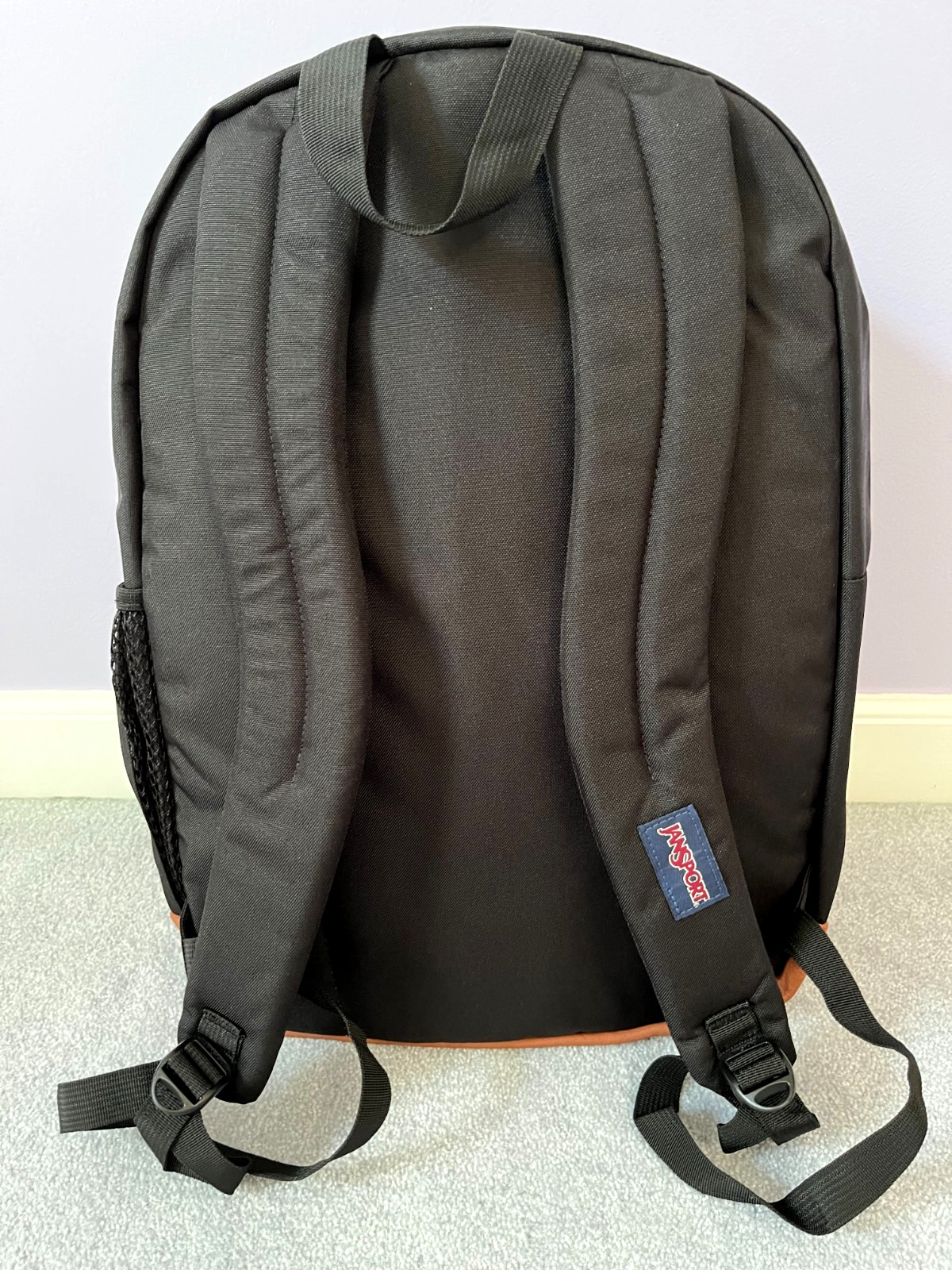 JanSport Cool Student Backpack Black School Bookbag New