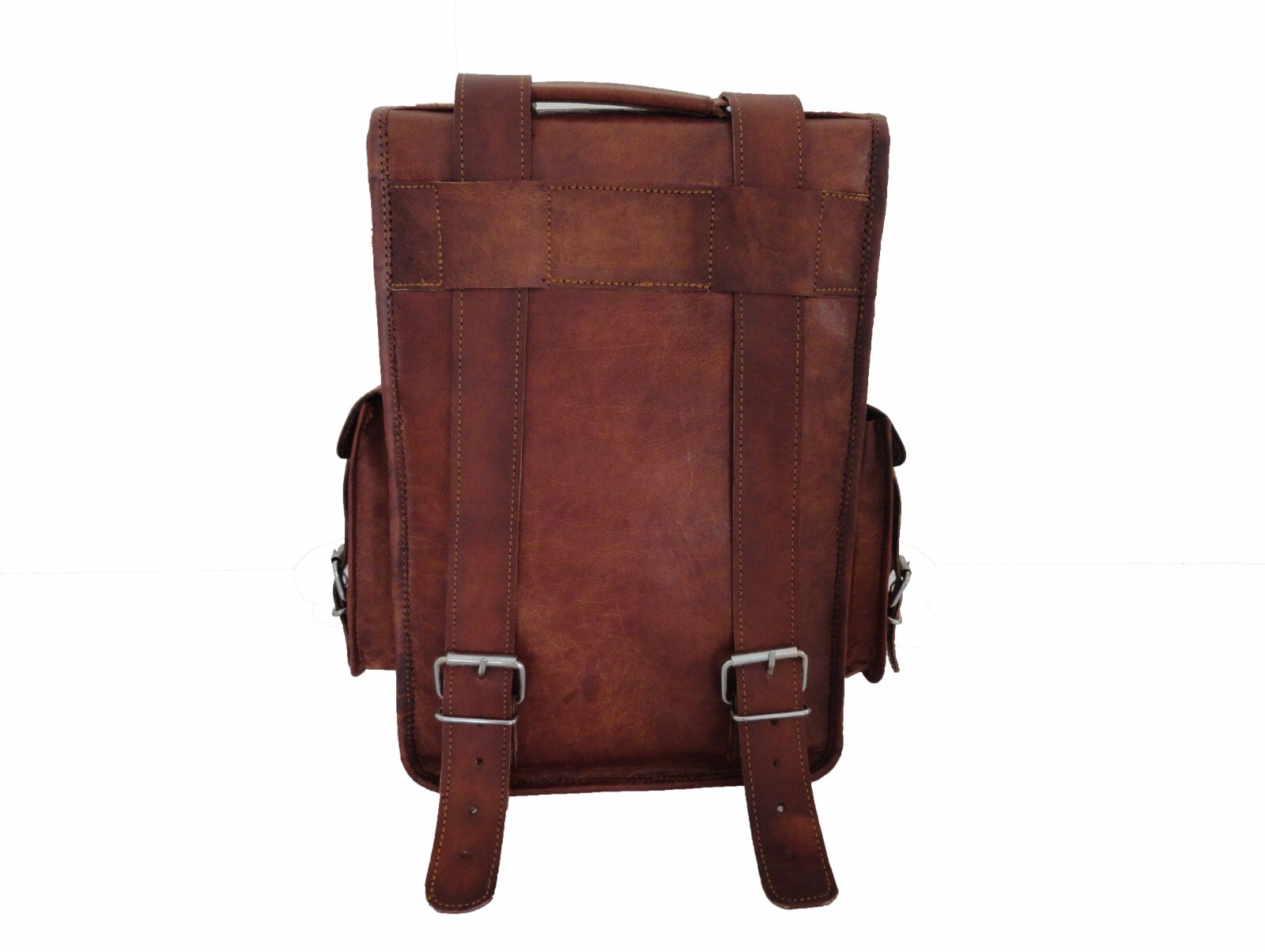 11″ Leather Backpack Convertibe Messenger Bag iPad/Tab Satchel Rucksack Shoulder