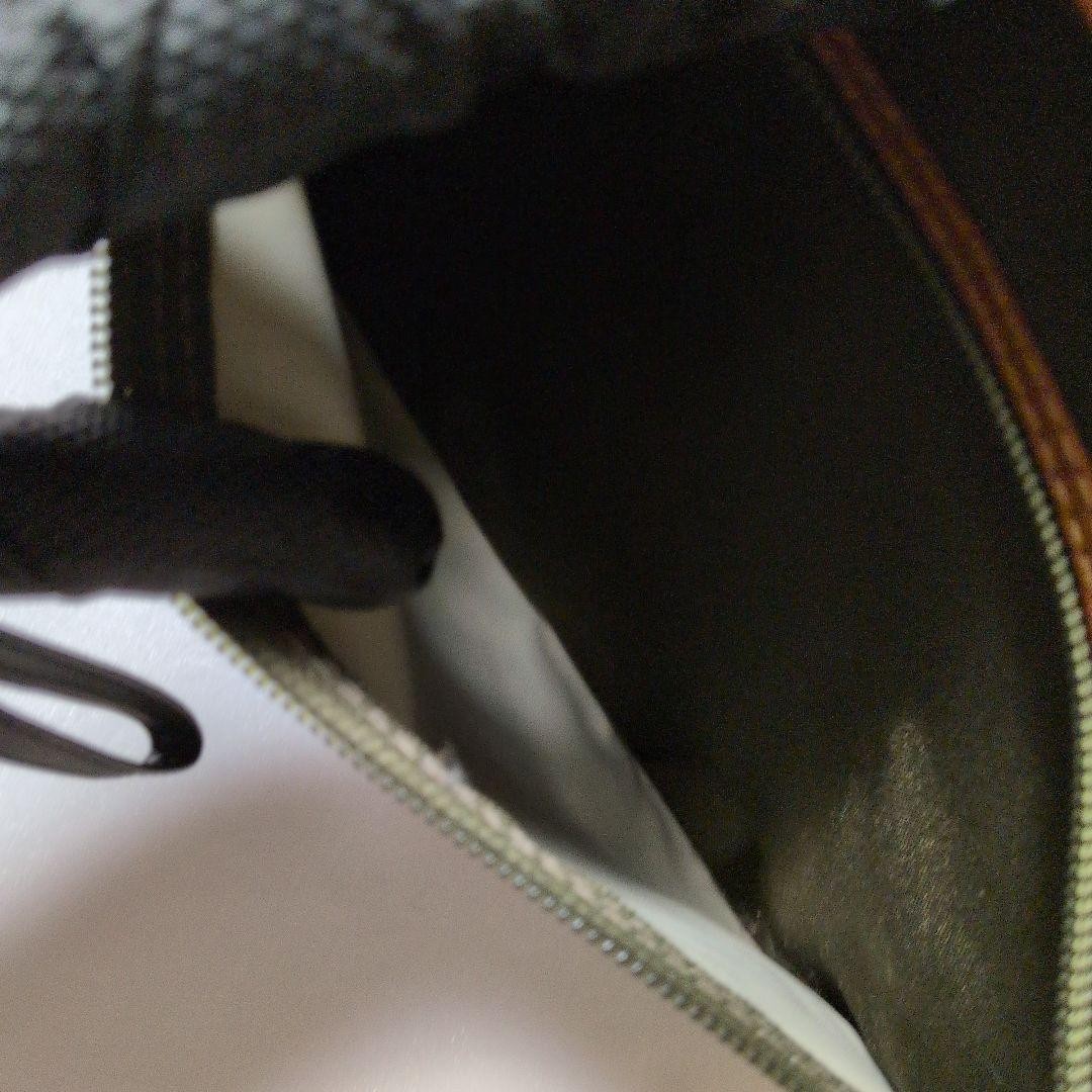 Dunhill Khaki Nylon Clutch Second Bag Logo 24cm