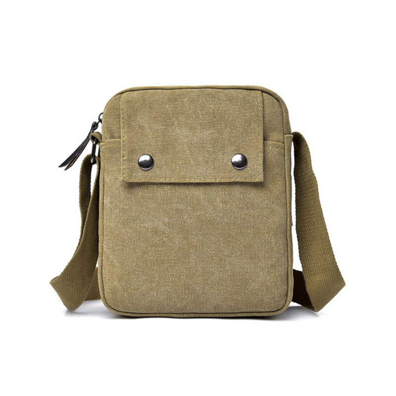 Mens Canvas Messenger Bag Durable Shoulder Crossbody School Bag for Teenage Boy