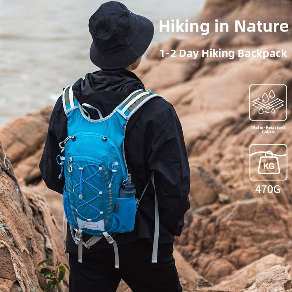 Water Resistant Nylon Backpack 45x27x14cm for Hiking Cycling Camping and Travel