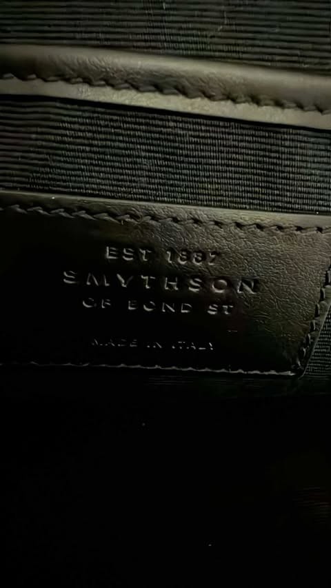 Smythson Bags Leather Shoulder Crossover Bag Red Yellow Green Zip W/ Pouch Auth