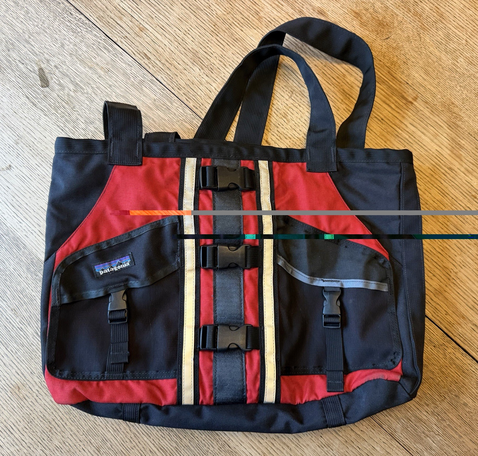 Vintage Patagonia Lotus Designs Tote Bag PFD Life Jacket Rework Rare Made In USA