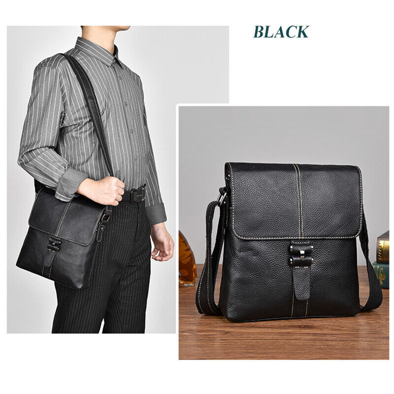 Messenger Bag Vintage Genuine Leather Satchel Crossbody Shoulder Travel Bookbag