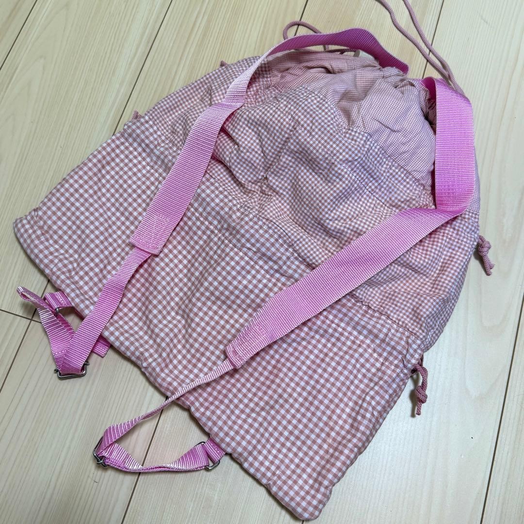 Pink Gingham Check Teddy Bear Rare Model