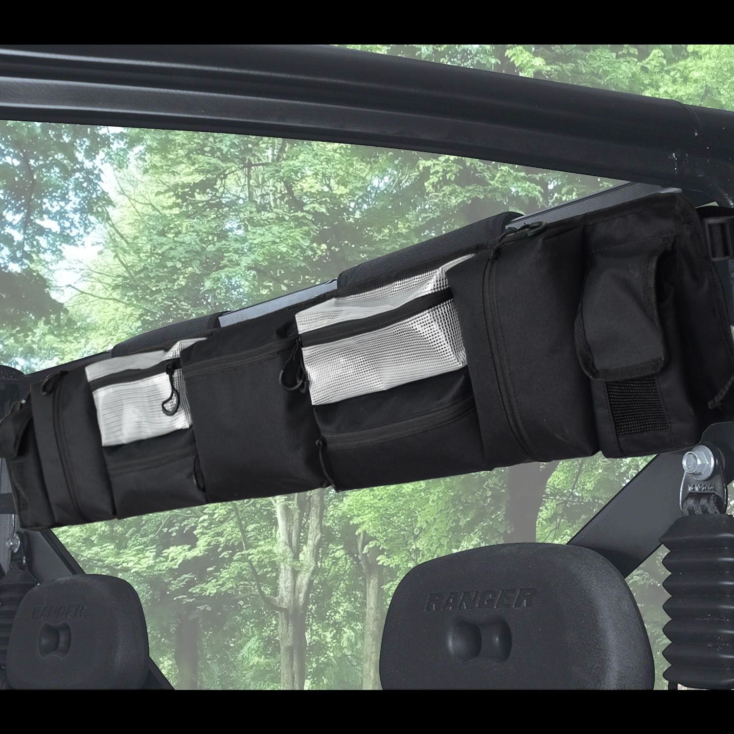 Park UTV Roll Cage Organizer, Universal Fits Most Full-size UTVs for Polaris …