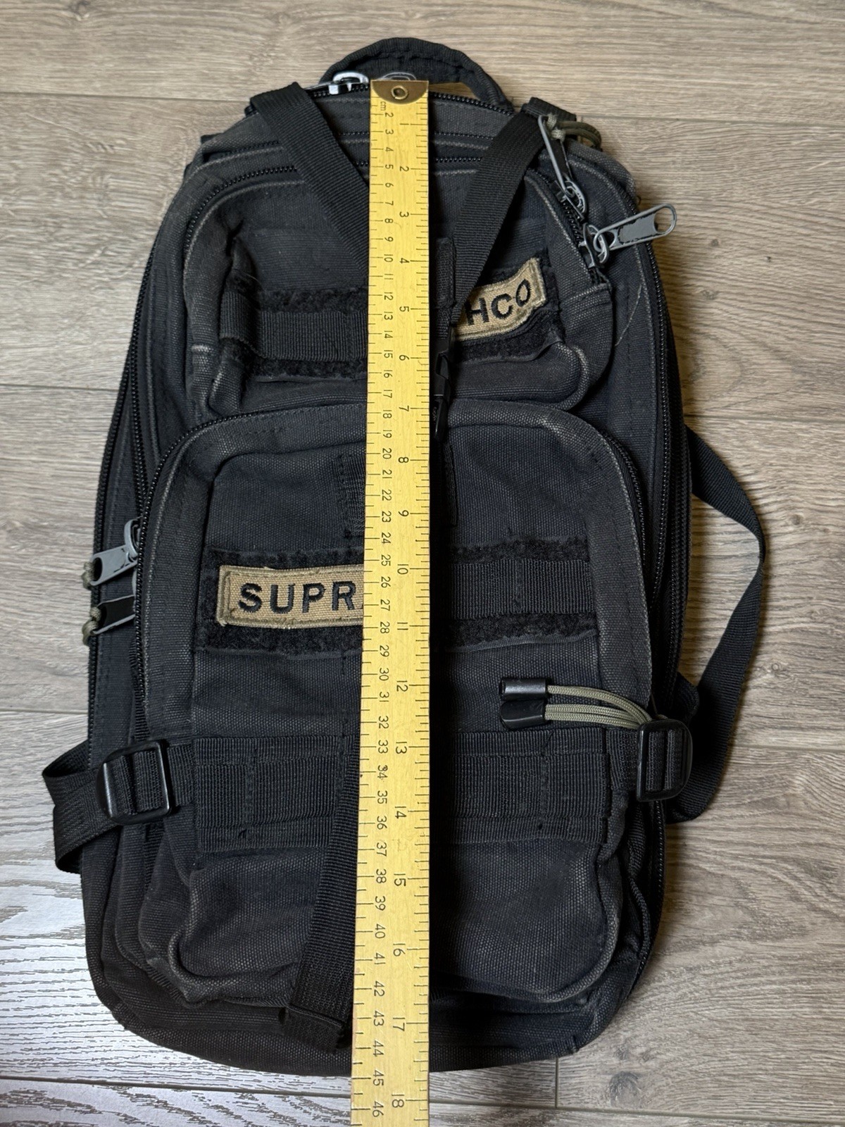 Rothco Large Black Drab Tactical Rugged Bag Backpack Hiking Hunting MOLLE