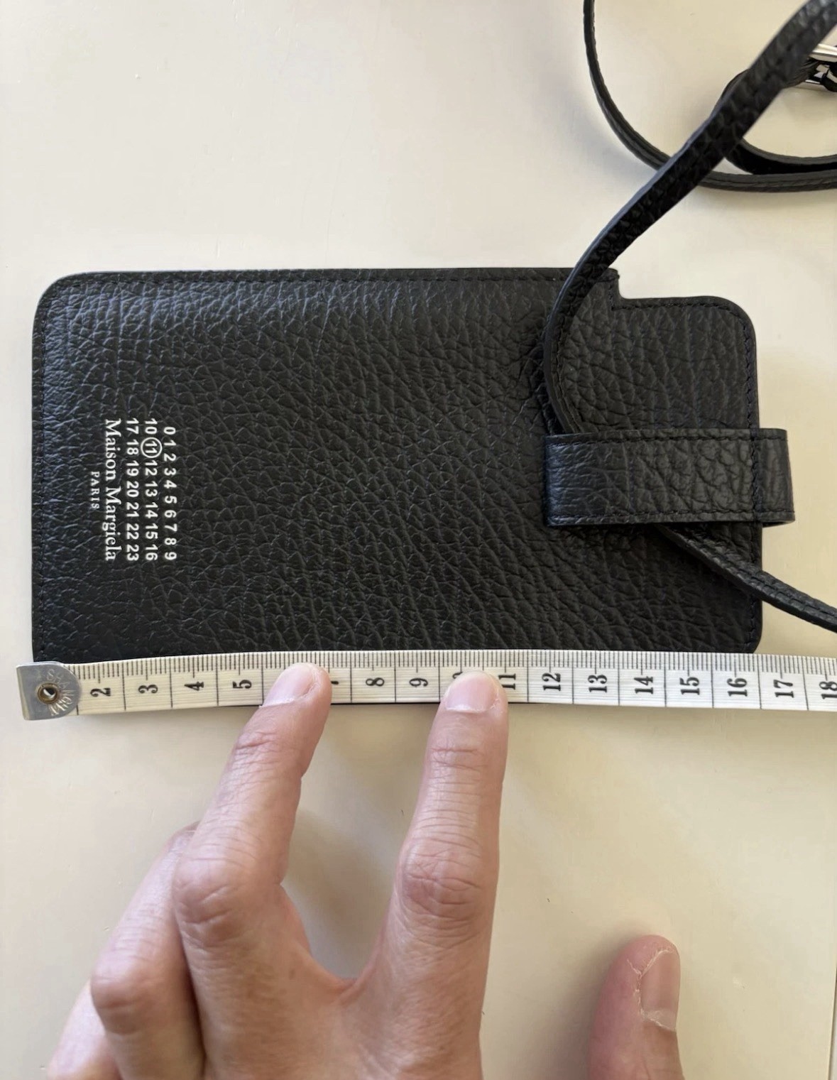 Maison Margiela shoulder bag smartphone case leather black s56ui0211 Used