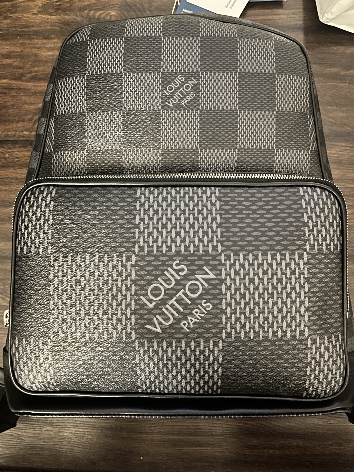 Louis Vuitton Campus Backpack Limited Edition Damier Graphite 3D Black N50009