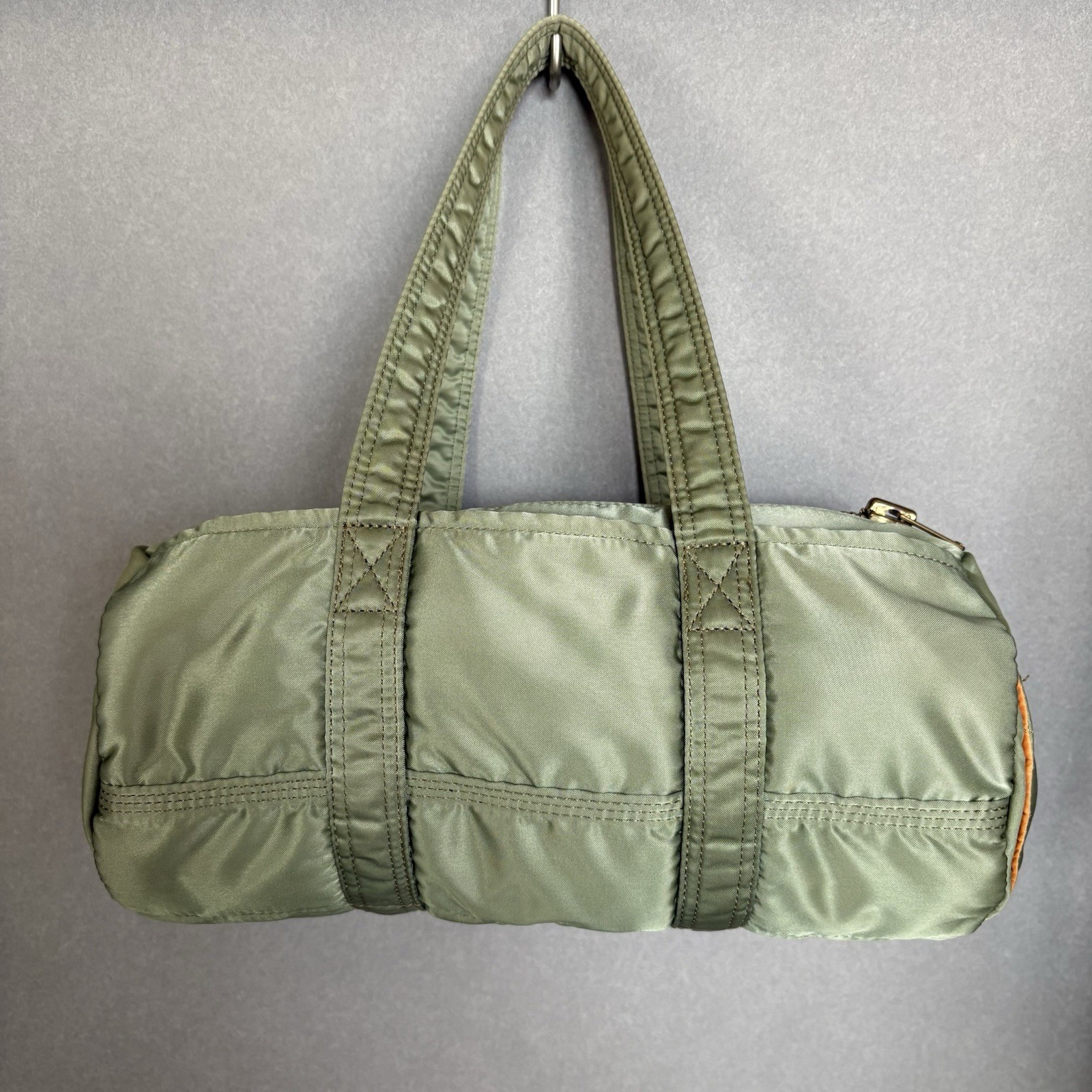 Yoshida & Co. Porter Tanker Mini Boston Bag Sage Green Used 28cm×13cm×12cm