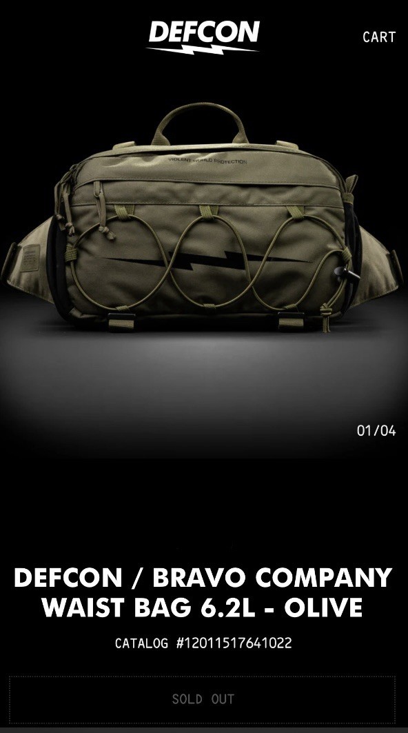 DEFCON / BRAVO COMPANYWAIST BAG 6.2L – OLIVE
