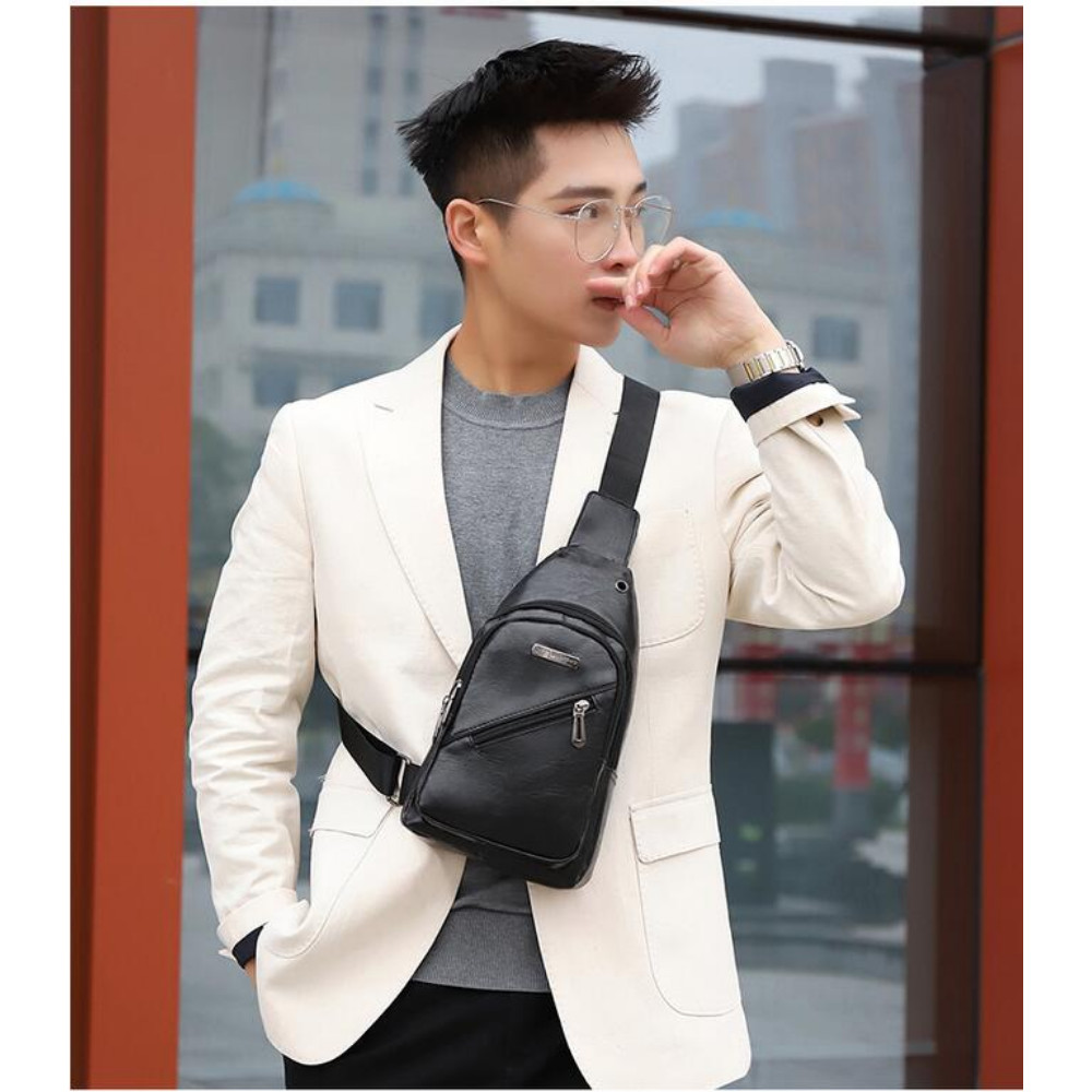 Men Chest Sling Bag Shoulder Pack Cross Body Handbag Sports Travel Backpack Gift