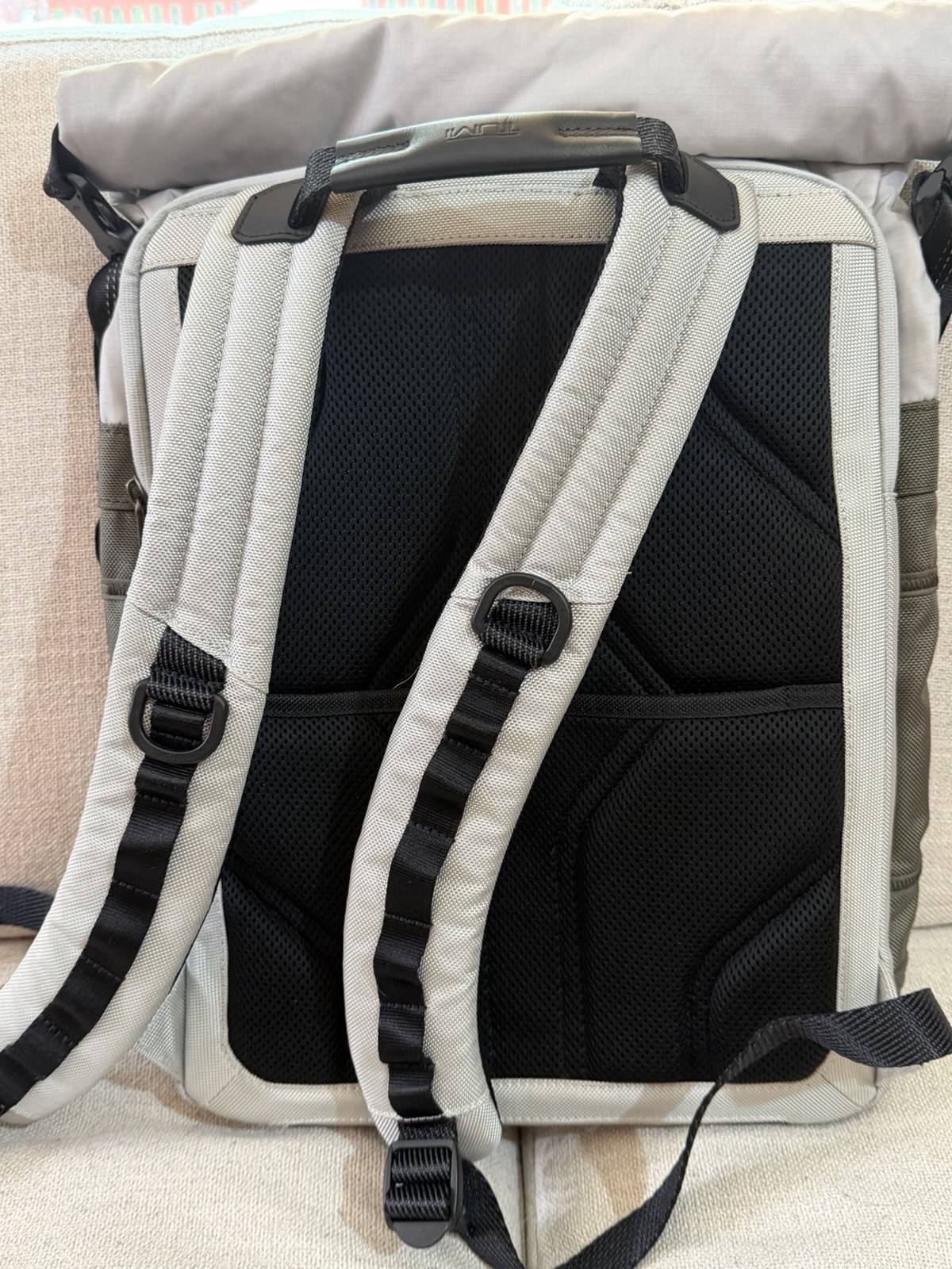 Tumi Alpha Bravo Ally Roll top Backpack – Green & Grey