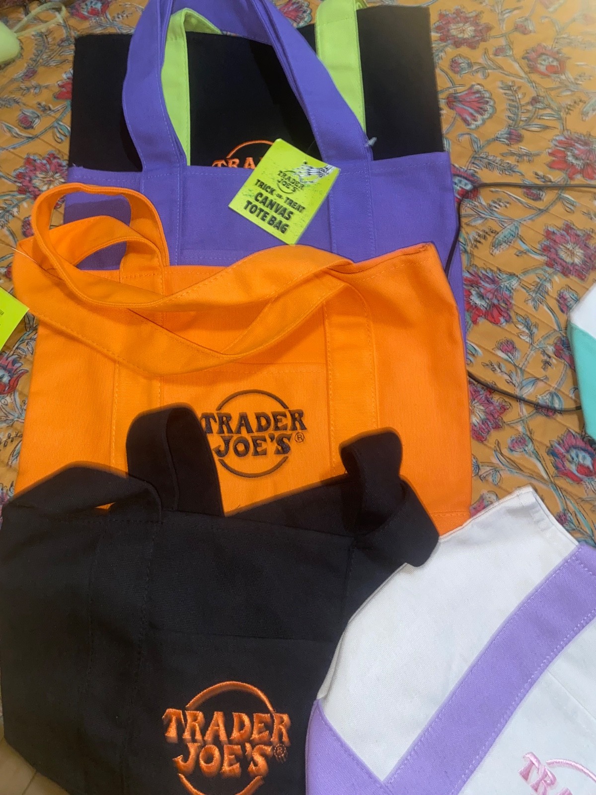 halloween trader joes tote bags