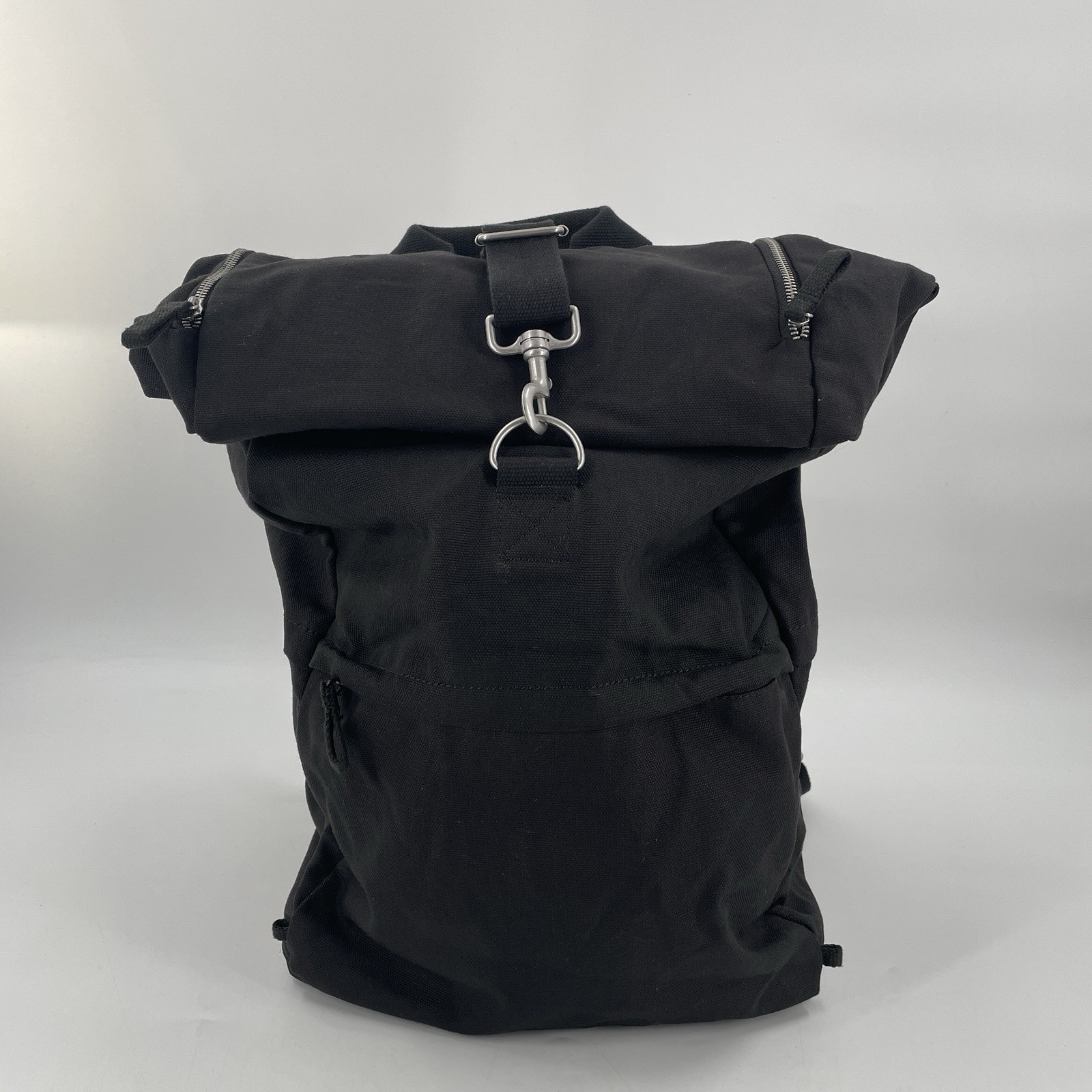 IKEA Forenkla Backpack In Black – Roll Top Style – Padded Laptop Sleeve