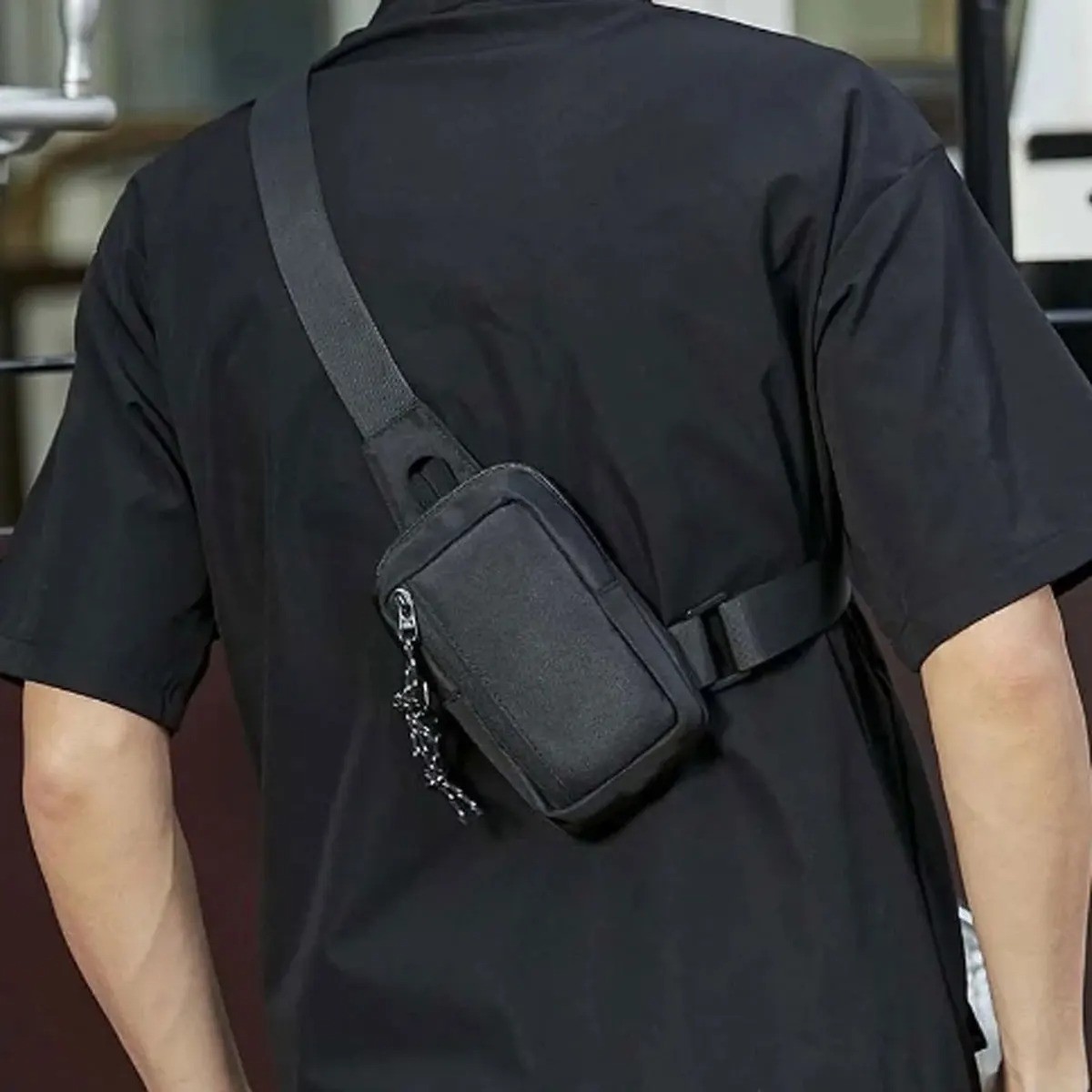 Men Chest Bag Outdoor Travel Sport Shoulder Pack Crossbody Sling Backpack Oxford