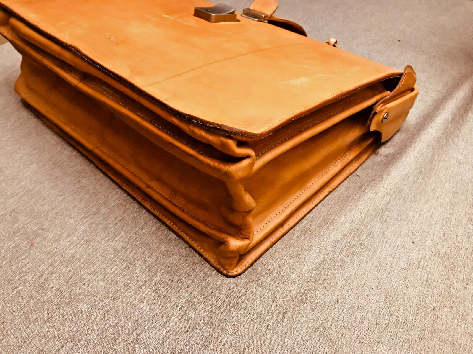 ORIGINAL BREE Tan Heavy Leather Briefcase Lawyer – Doctor Bag …. GERMANY