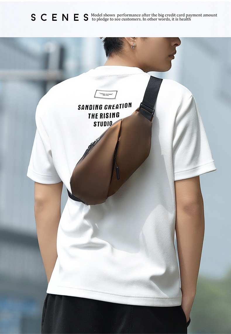 Sling Chest Bag Crossbody Fanny Pack 4 Colors For Men Women Sports Daily Use