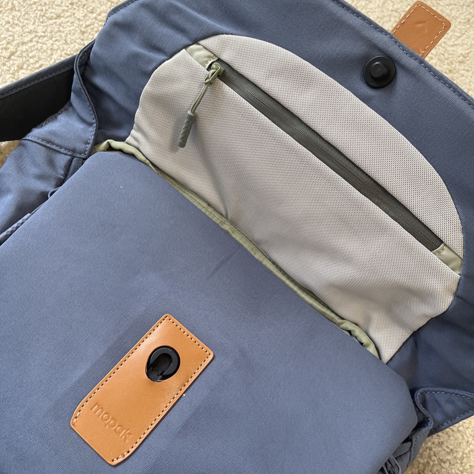 Mopak Sleek Backpack Blue