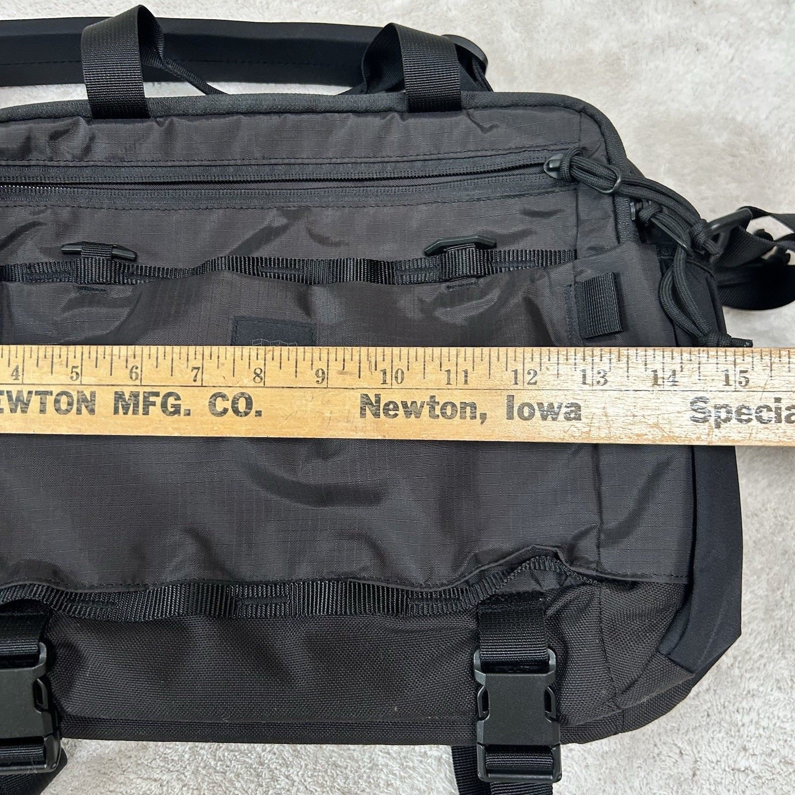 Topo Designs Mountain Cross Bag – Black Ripstop Nylon 17L NWOT