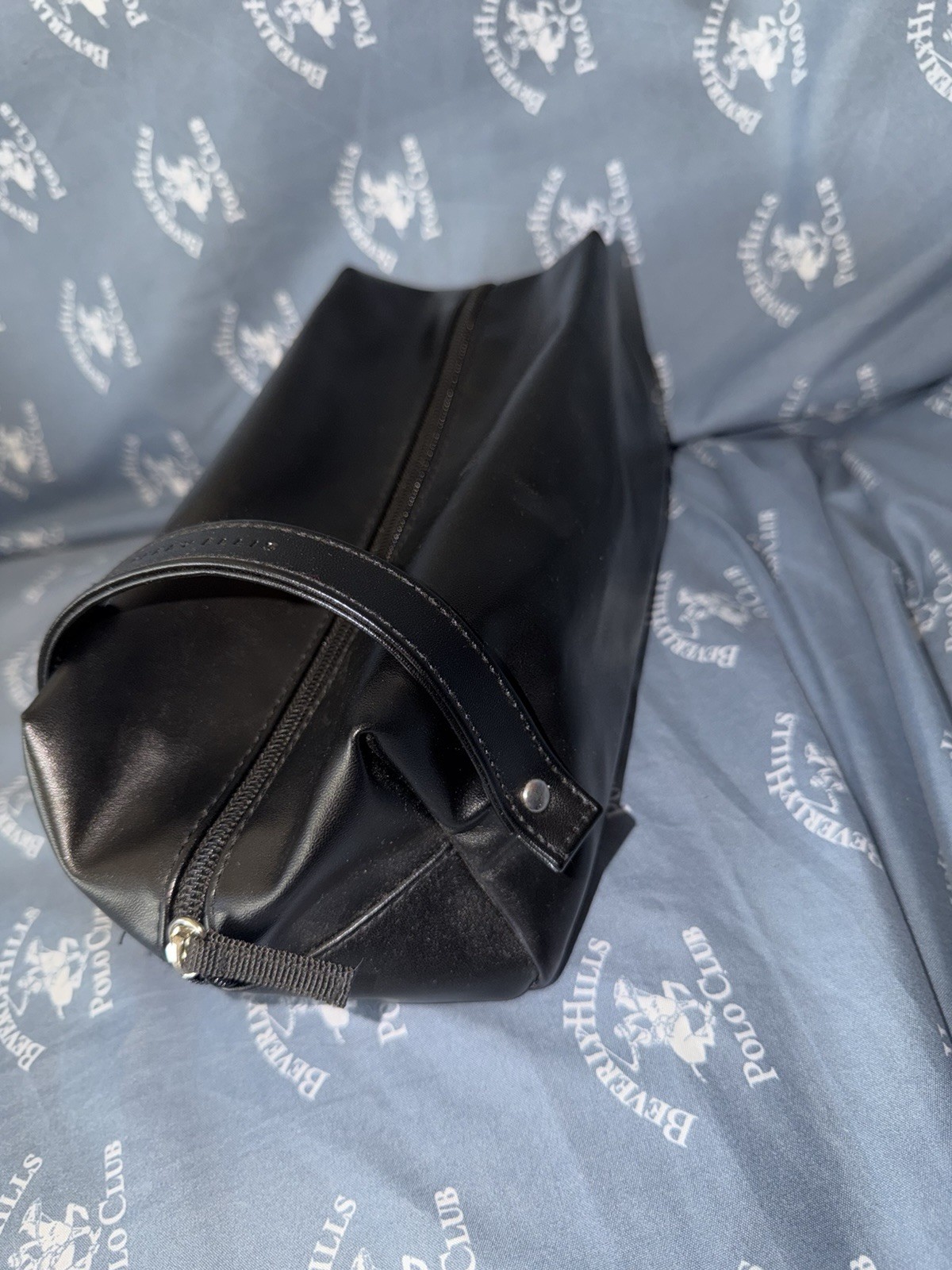 NEW Without Tags Perry Ellis Portfolio Men’s Travel Kit Black Faux Leather
