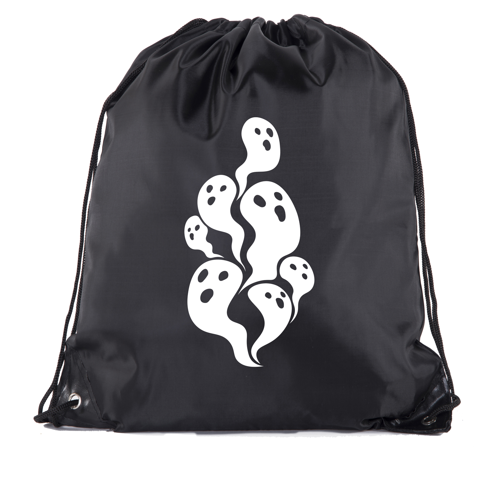 Ghosts Drawstring Bag, Trick or Treat Bag for Candy, funny Halloween cinch bags!