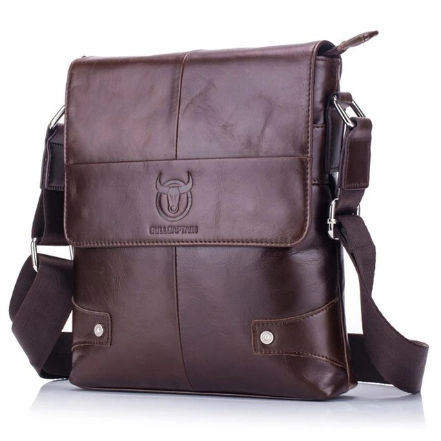 Bull Captain fashionable Genuine leather men massenger business and travel bag
