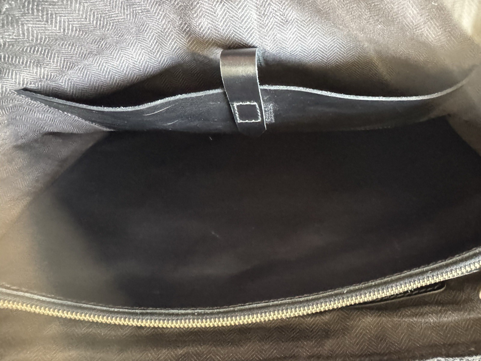 Sandast Black Gray Herringbone Briefcase Large Push Lock Men Inner Pockest
