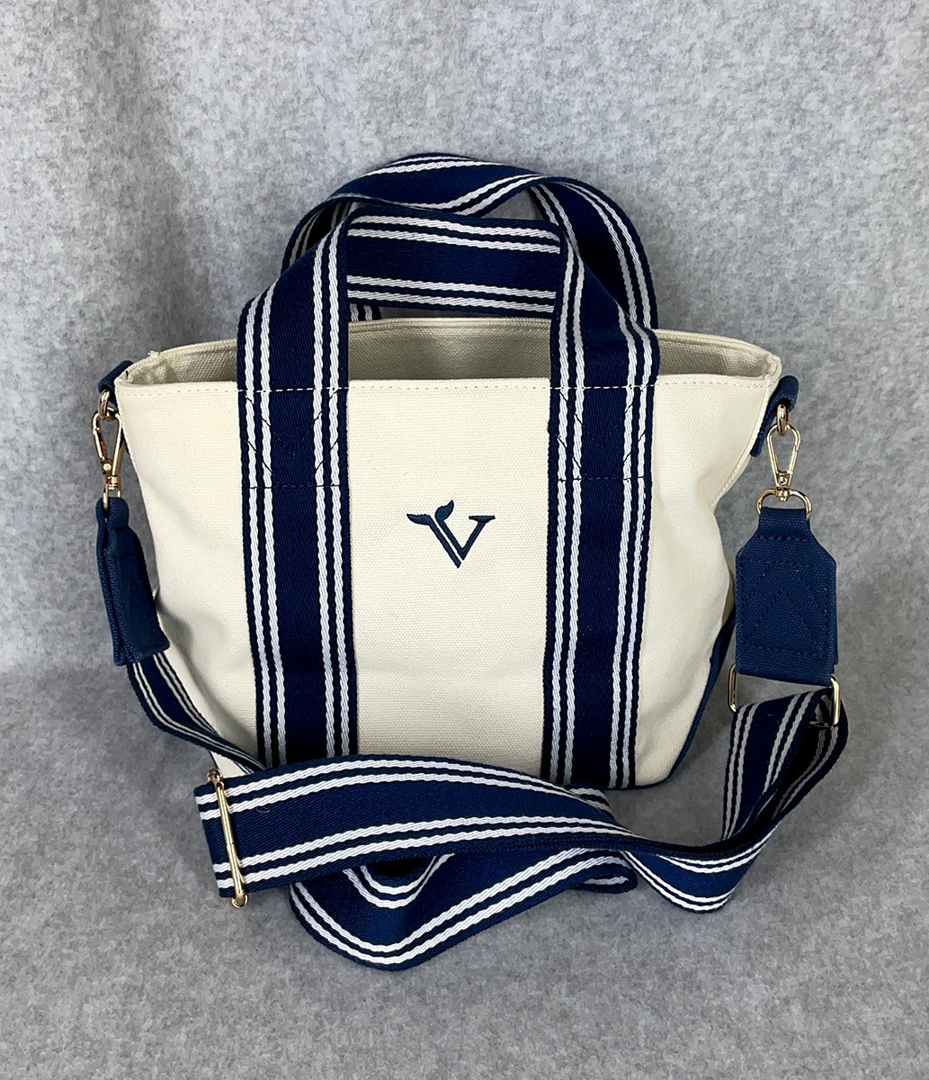 Vineyard Vines Mini Heritage Classic Canvas Crossbody Strap Tote Bag