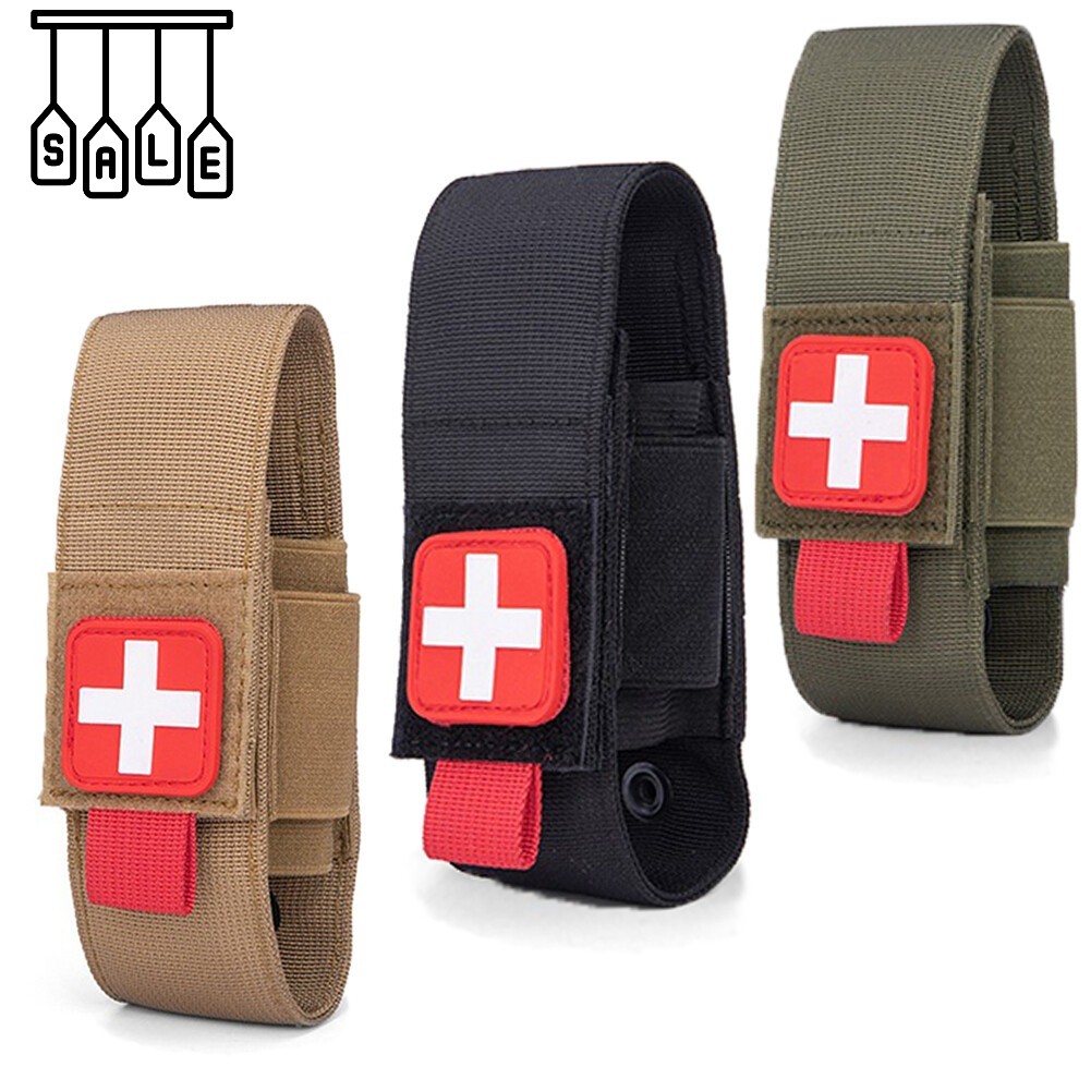Tactical Molle First Aid Kit Outdoor Medical Nylon Waist Pack Small Black Pouch