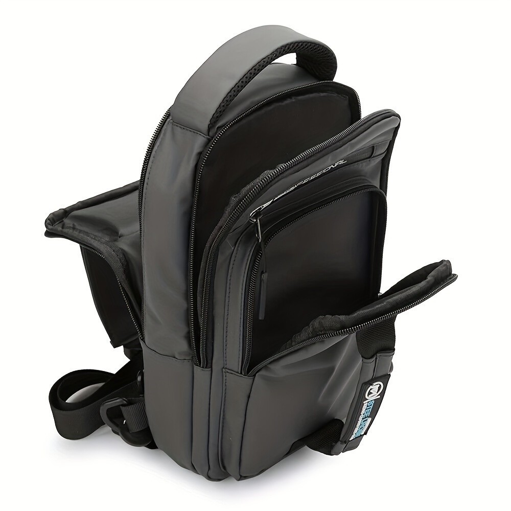 USB port anti-theft chest shoulder messenger backpack men’s sling crossbody bag