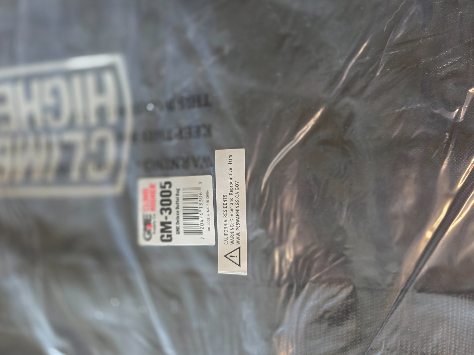 GME Supply Deluxe Gear Bag – GM-3005 – Brand New – original clear bag