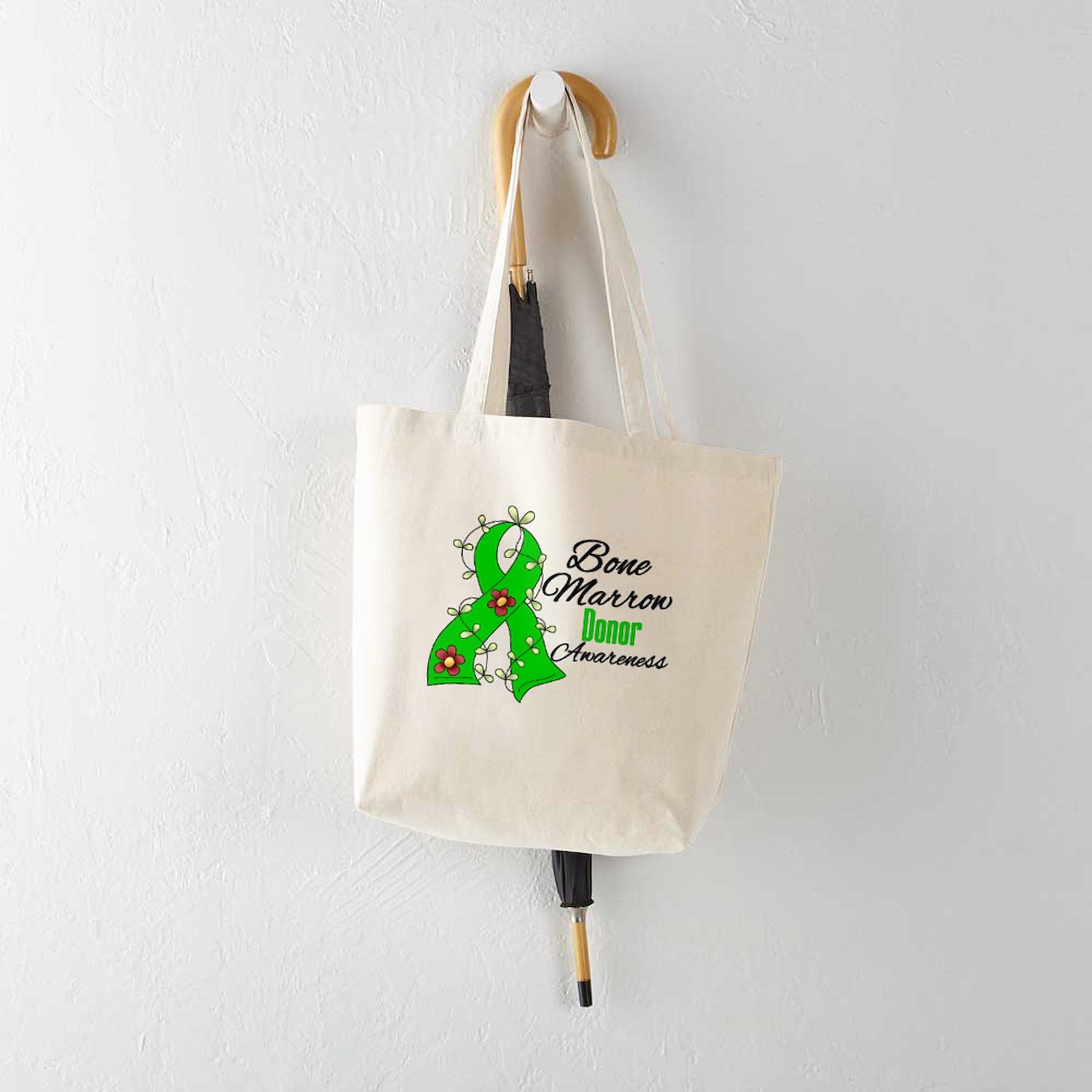 CafePress Bone Marrow Donor Awareness Tote Bag (415408423)
