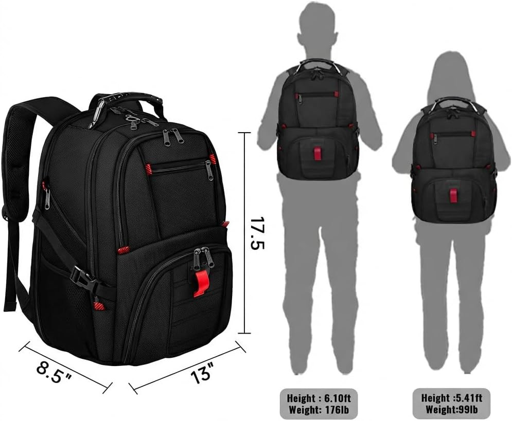 YOREPEK Large Backpack for Men, Extra Large Laptop Backpacks for Men Women, Wate