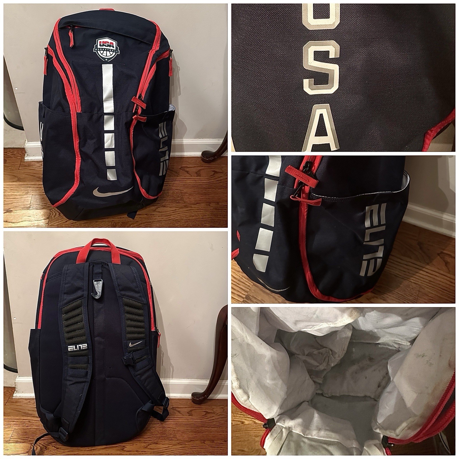 usa basketball nike team issued Travel Backpack Elite # Used Olympic NBA
