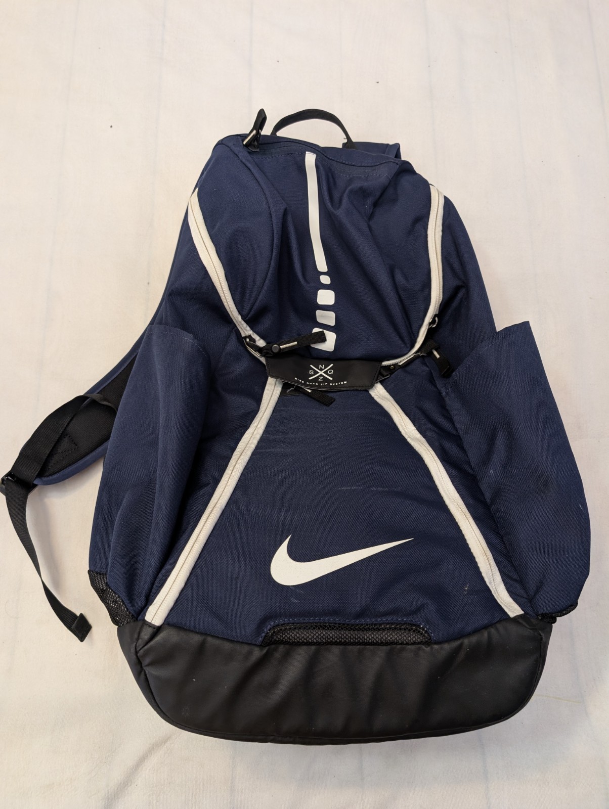 Nike HOOPS Elite Max Air Backpack Quad Zip System – Navy Blue