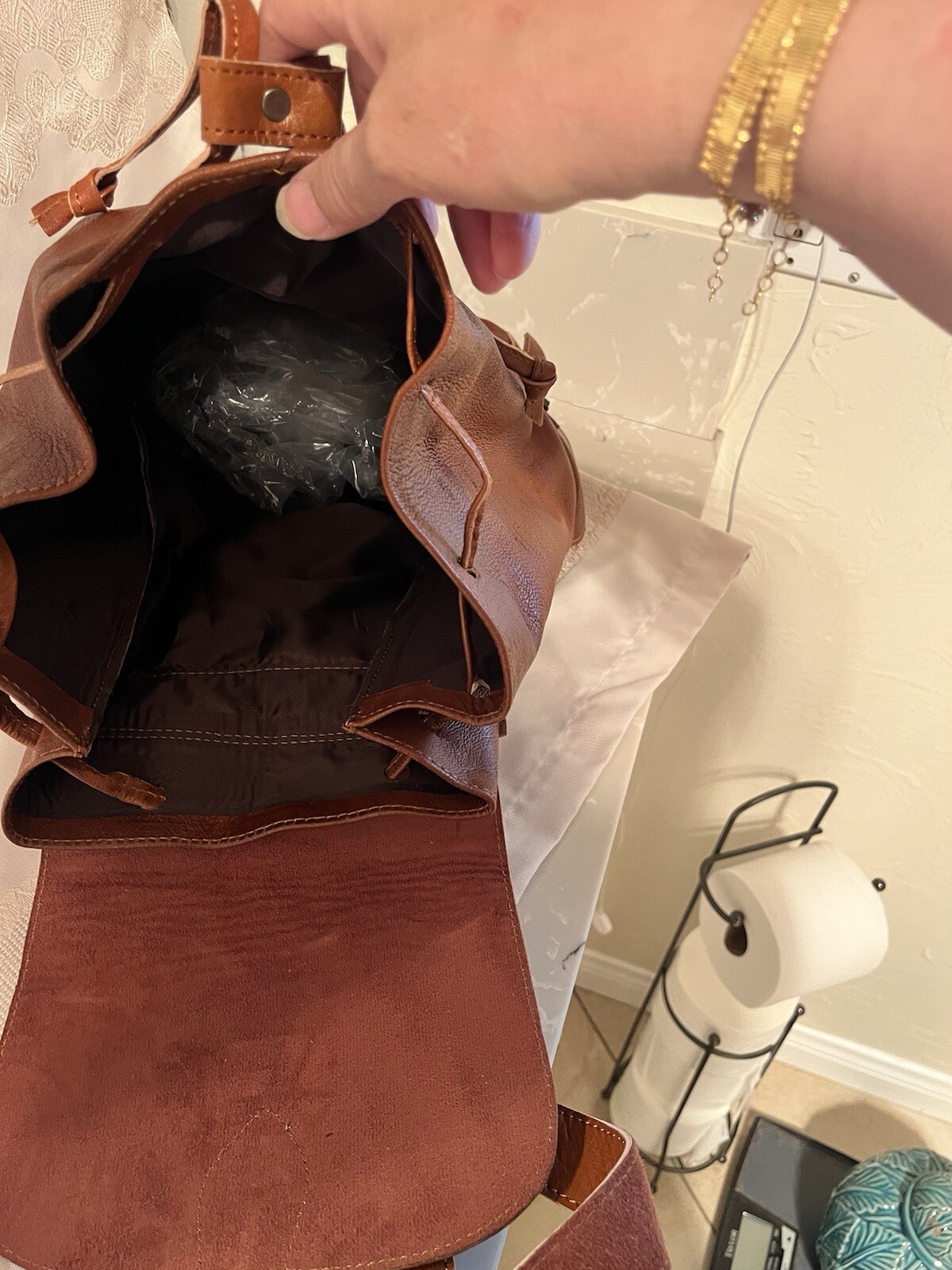 Backpack Genuine Leather – Handmade in Morocco – Large 24″x20″