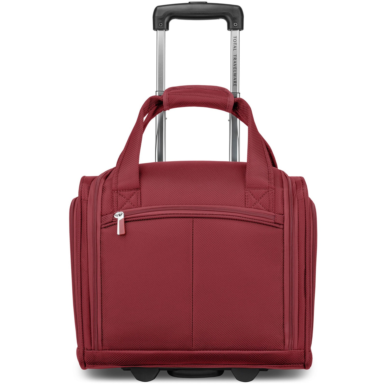 TOTAL TRAVELWARE Everest Expandable Softside Spinner Wine 15 Inch U1