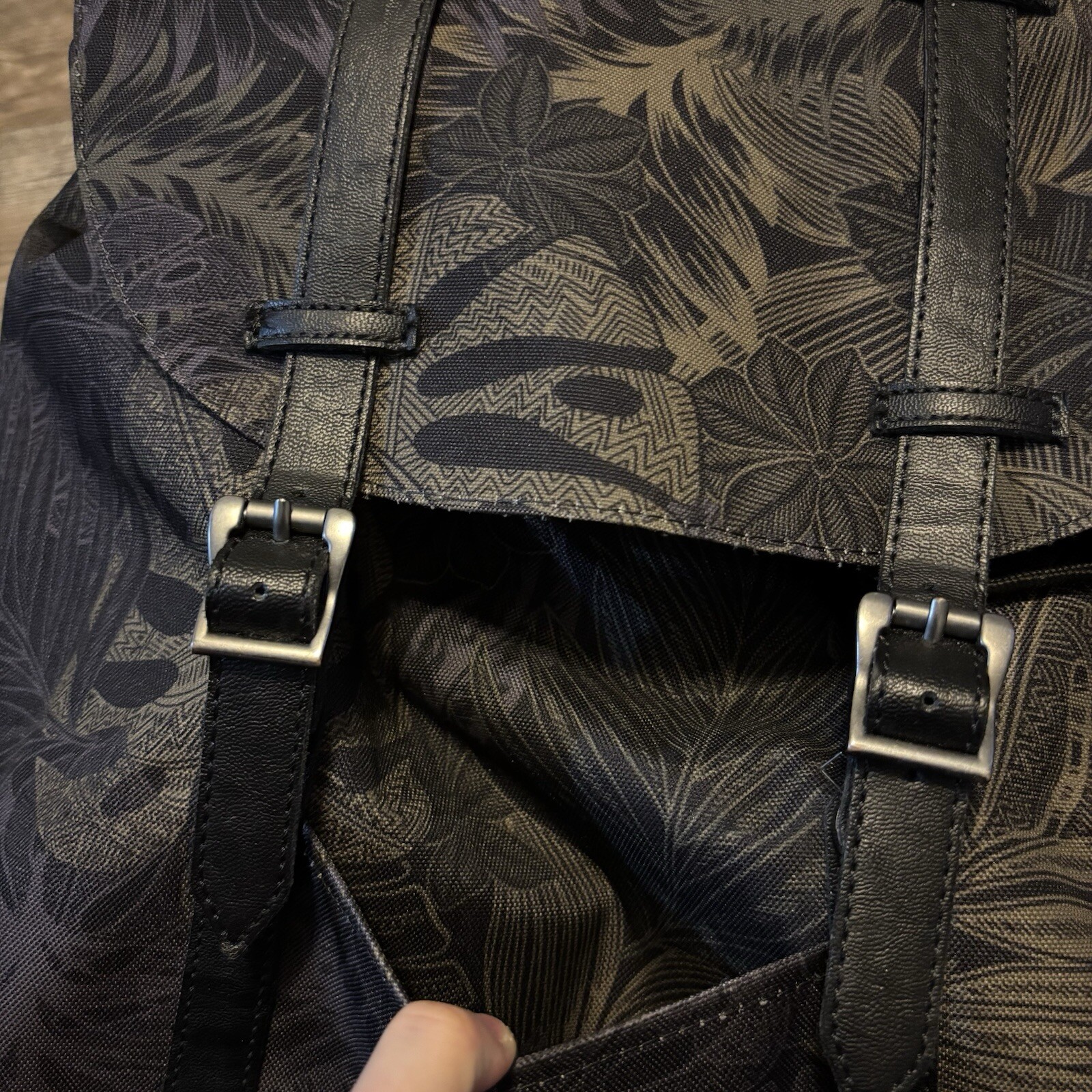 Herschel Supply Co. Retreat Laptop Backpack Jungle Palm Leaf Little America