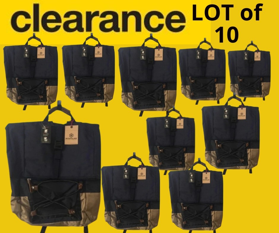 LOT of 10 ( 25L Backpack Hiking Camping School Bag Travel Outdoor MODULAR BLUE