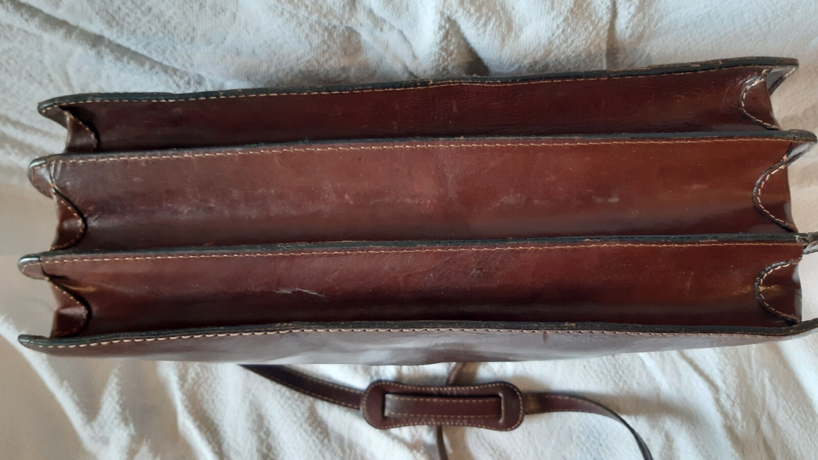 leather document bag. Vintage, brand The Trend made in Italy. 44×32 cm