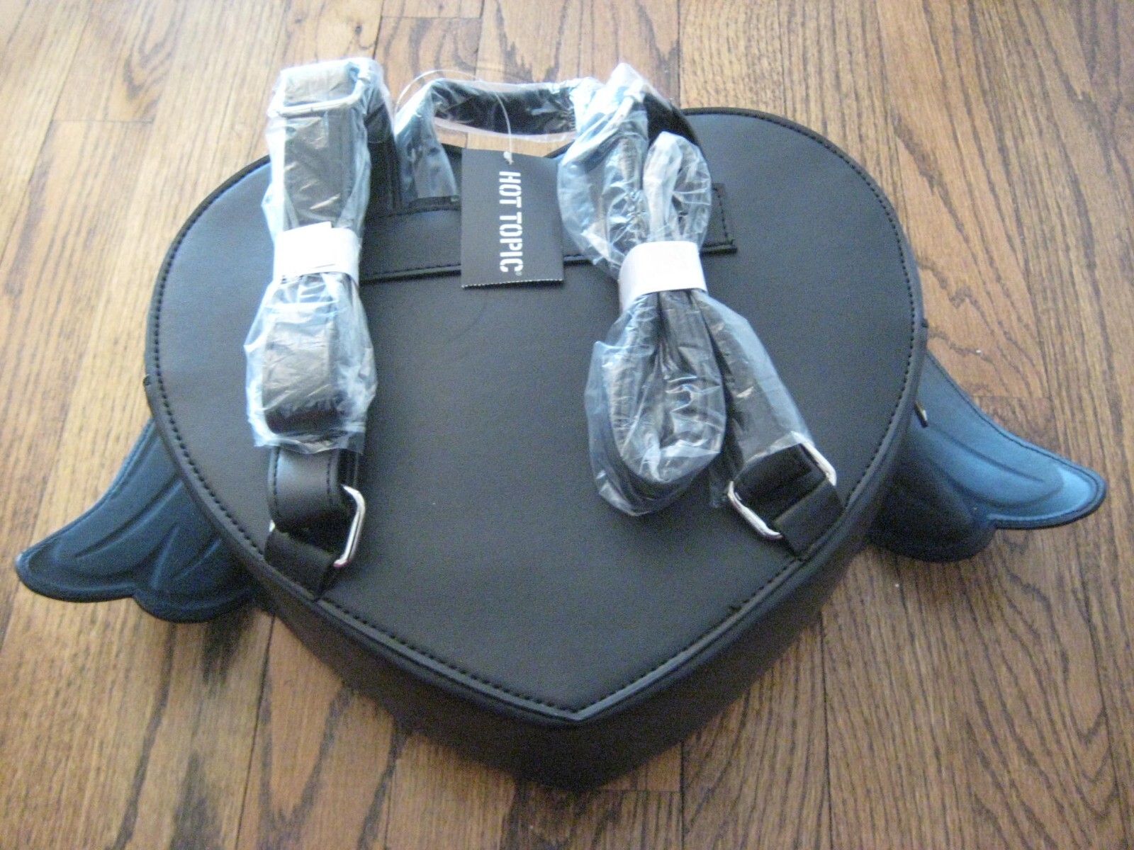 Black Angel Wing Heart Backpack Halloween