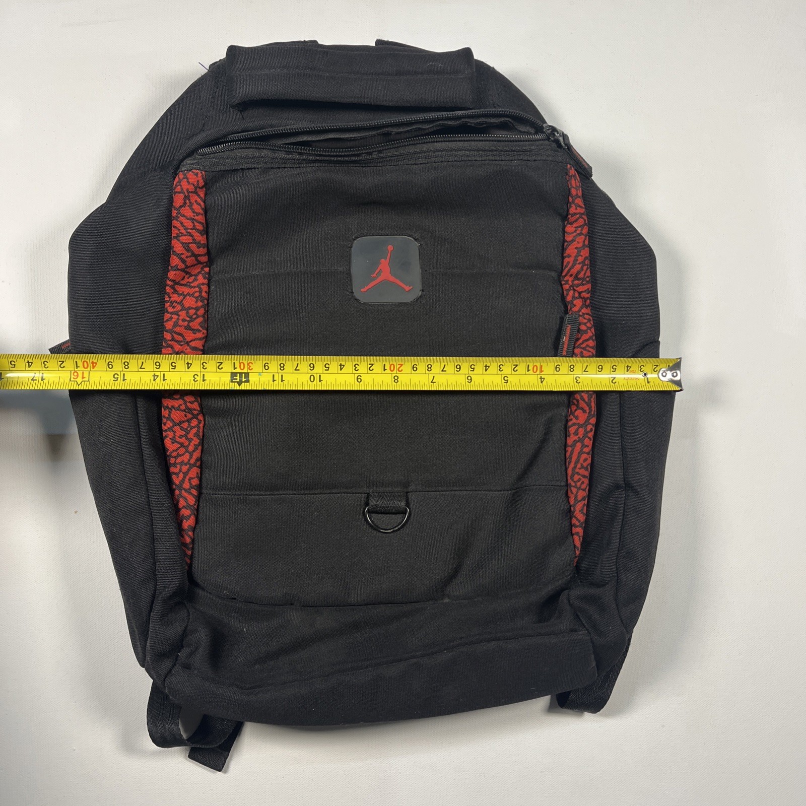 Jordan Jumpman Backpack Black Red Elephant Print Padded Laptop Bag FLAW
