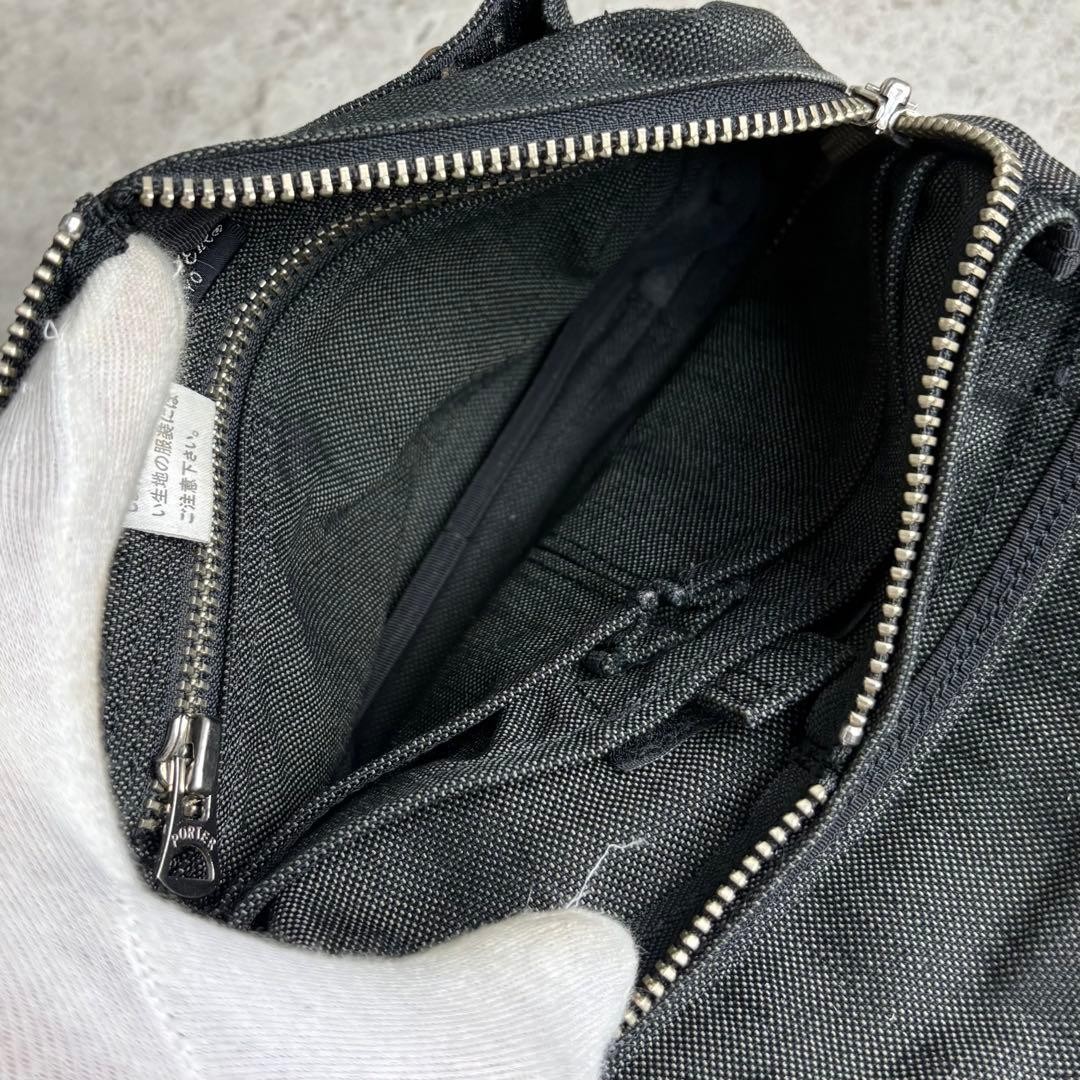 Yoshida Porter Smoky Shoulder Bag Cordura Black with Flap Men’s From Japan