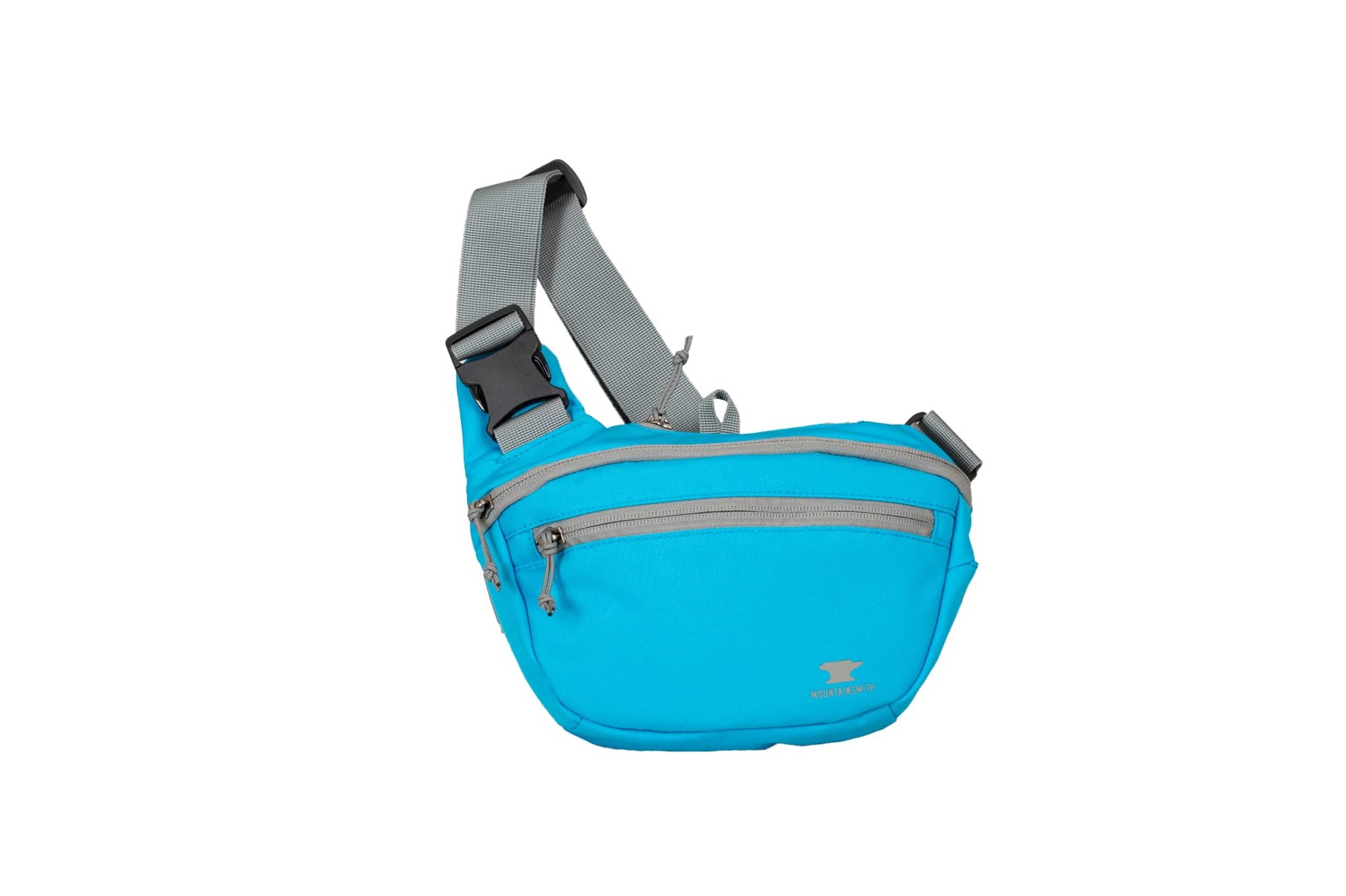 Cyan Multi-Sport Sling Bag Hybrid Waist Fanny Pack with Pockets & Headphone Port
