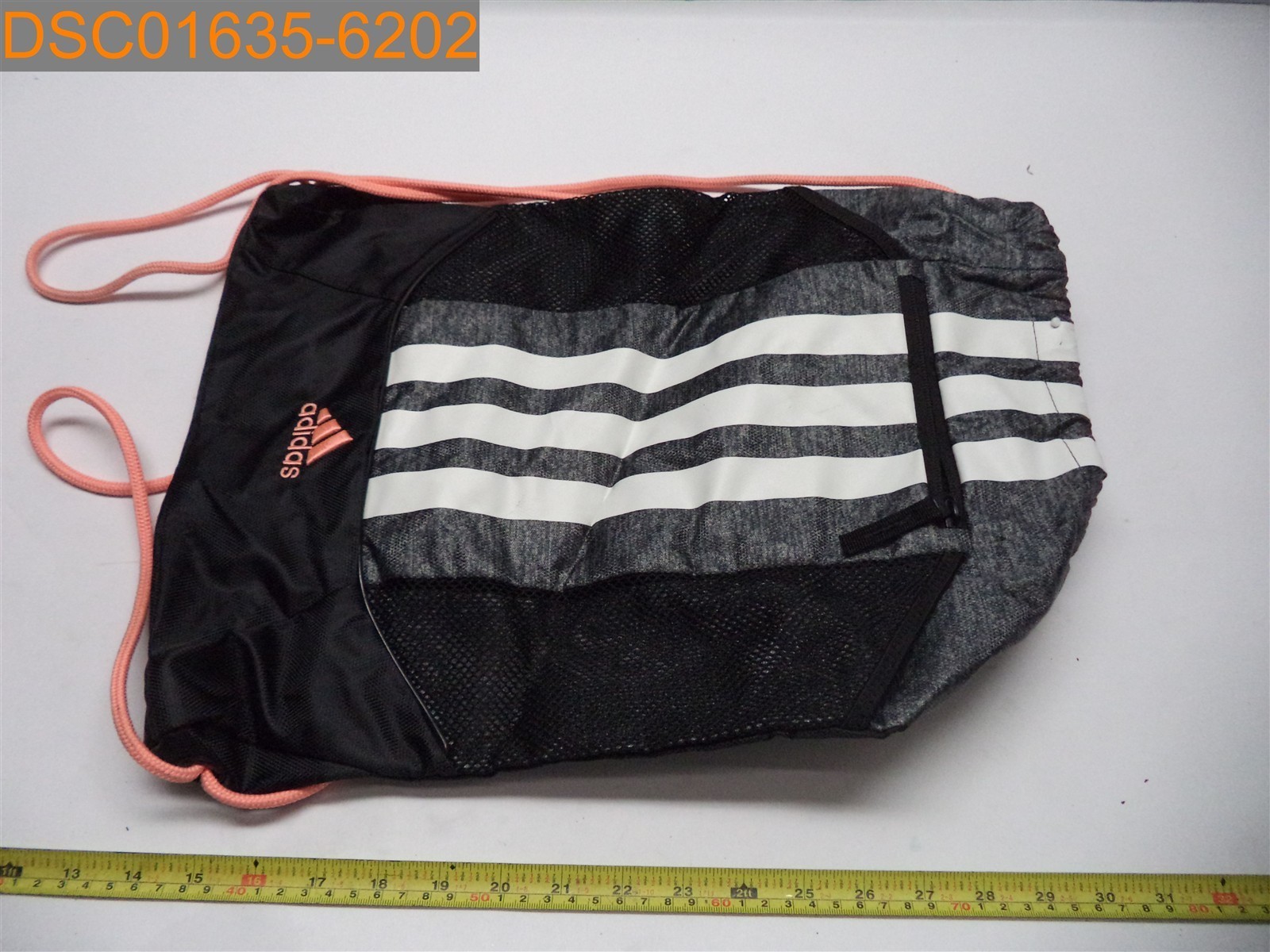 Adidas, Coral Drawstring Bag, RN# 90288, B175, #140623C, 140625C, F80J22Ft03924
