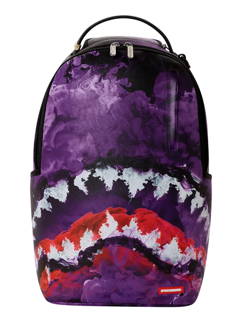 Sprayground Shadow Fade Purple Backpack🔥New Black Bookbag School Travel Bag