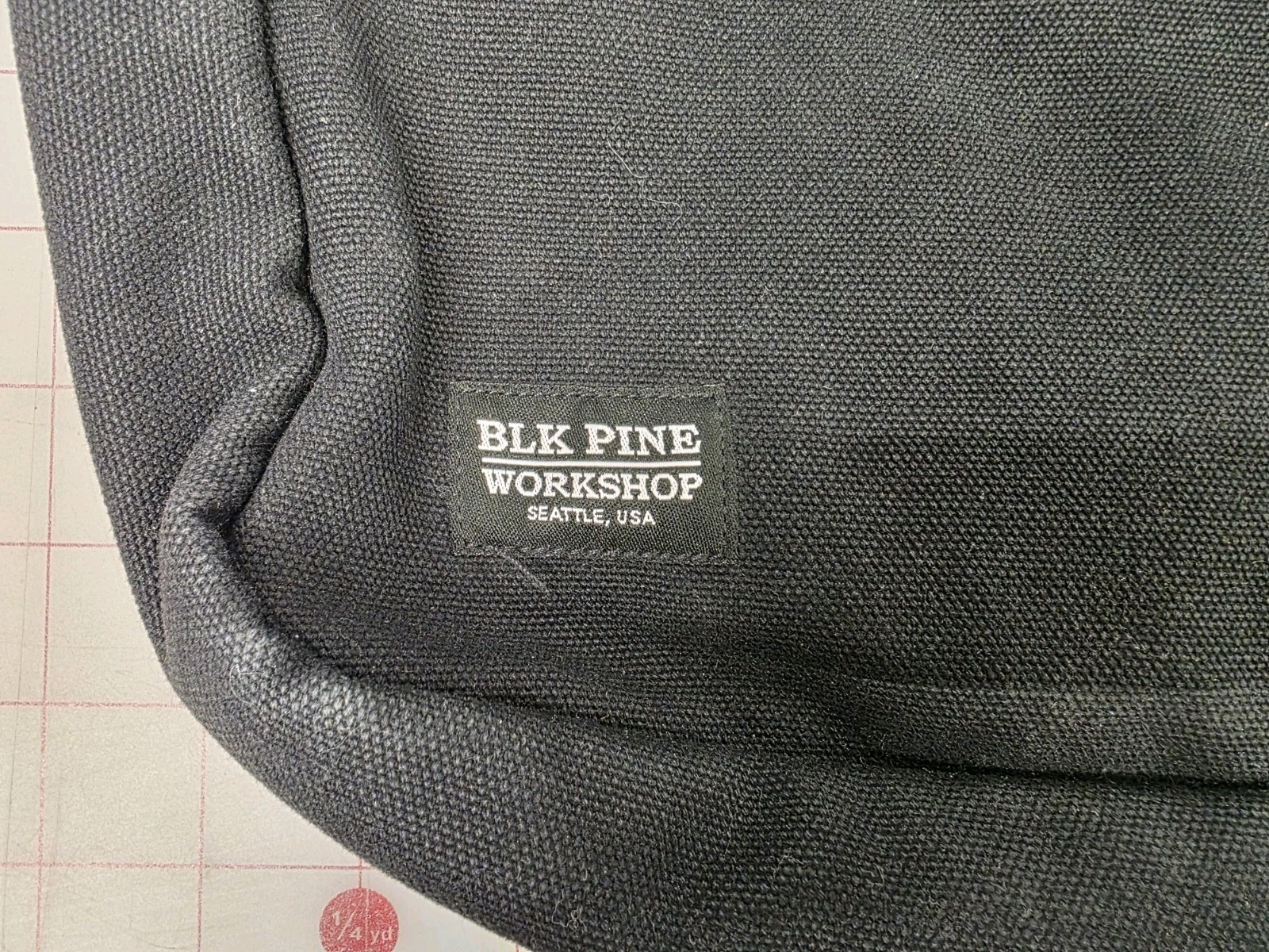 BLK Pine Workshop USA Black Canvas Classic Briefcase
