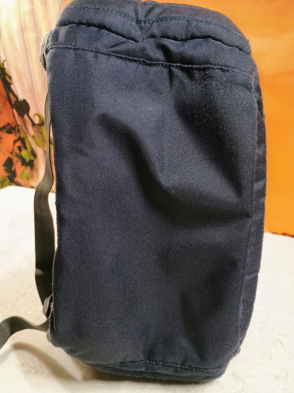 VTG Skullcandy Ink’d Skateboard Backpack Striped Navy Blue & Gray Skate Book Bag