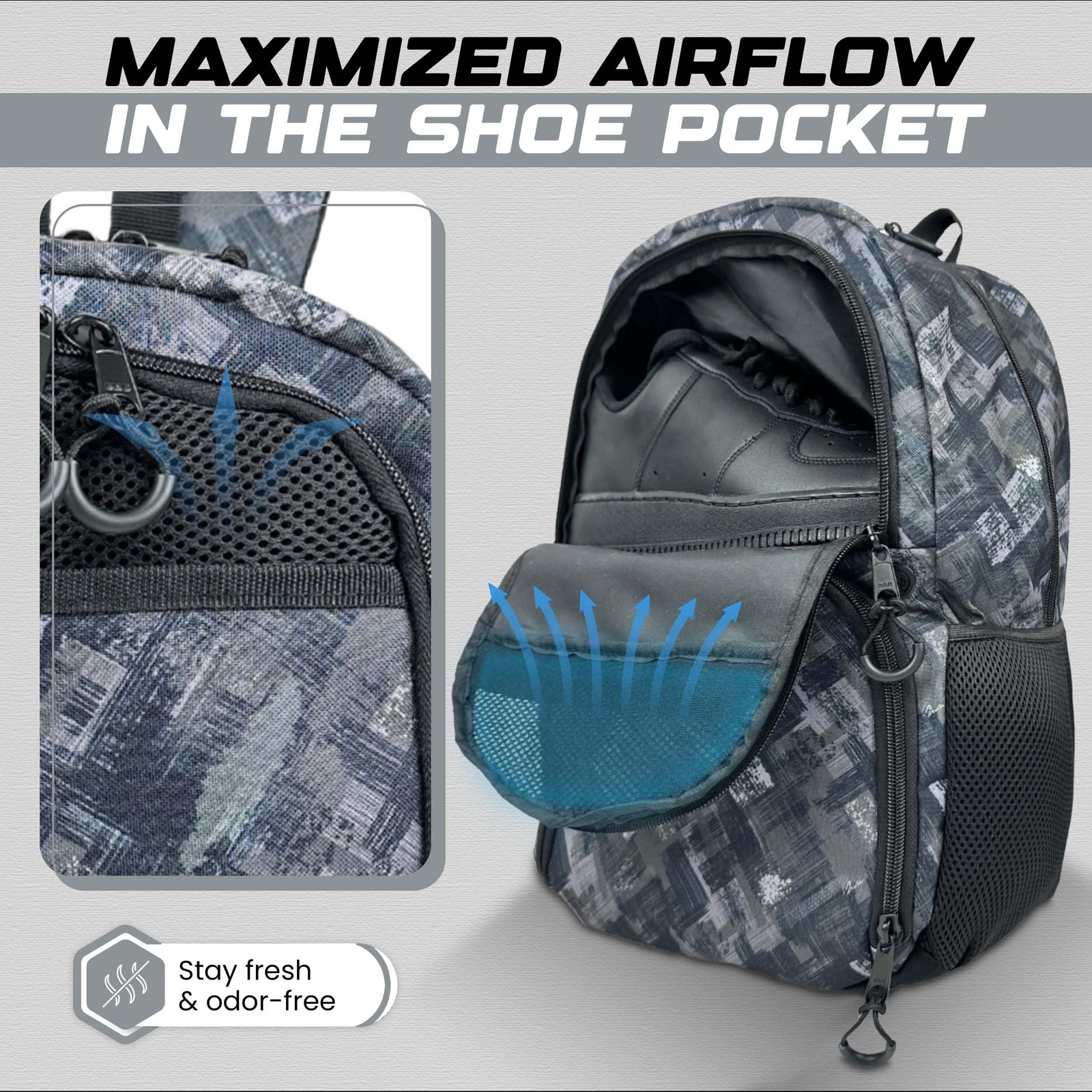 Multi-Sport Backpack with Pump – Soccer & Basketball Bag, Separate /Shoe Comp…